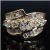 Image 3 : Ladies 14kt Gold and Diamond Ring