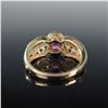 Image 3 : 14K Gold, Rubellite and Diamond Ring