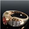Image 5 : 14K Gold, Rubellite and Diamond Ring