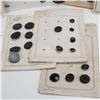 Image 5 : 11pc Antique Button Collection with Display Cards, Loose Buttons & Earrings