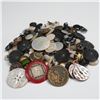 Image 8 : 11pc Antique Button Collection with Display Cards, Loose Buttons & Earrings