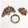 Image 1 : 3pc Vintage Brooch Lot, Regency and Scottish Design