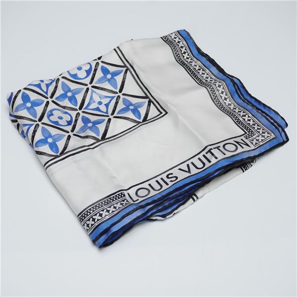 Louis Vuitton Monogram Flower Tile Silk Scarf