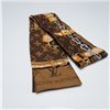 Image 1 : Louis Vuitton Silk Bandeau Scarf, Monogram and Belt Print