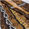 Image 2 : Louis Vuitton Silk Bandeau Scarf, Monogram and Belt Print