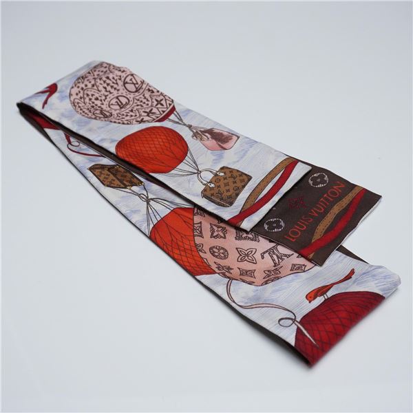 Louis Vuitton Up and Away Silk Bandeau Scarf