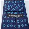 Image 3 : Marimekko Italian Silk Tie with Blue Circle Pattern