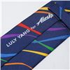 Image 3 : Luly Yang for Alaska Airlines Polyester Tie, Rainbow Wave Design