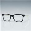 Image 1 : Swing TikTak-2 Eyeglasses, Black & White Memory Flexible Frame
