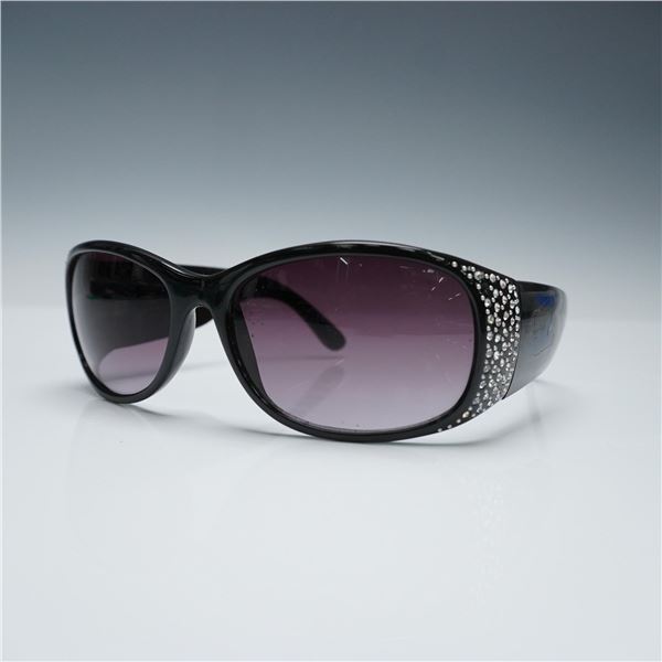 Joan Rivers Oversized Black Frame Sunglasses