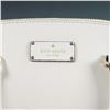 Image 3 : Kate Spade Black and White Dome Satchel with Gold Hardware and Strap