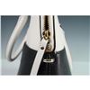 Image 6 : Kate Spade Black and White Dome Satchel with Gold Hardware and Strap