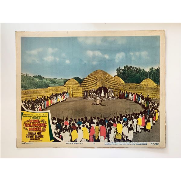 King Solomon's Mines original 1950 vintage lobby card