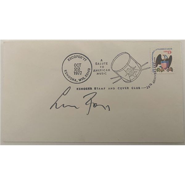 American Composer Lukas Foss signed envelope