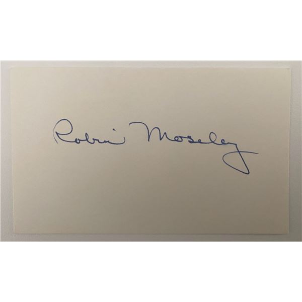 Robin Moseley original signature