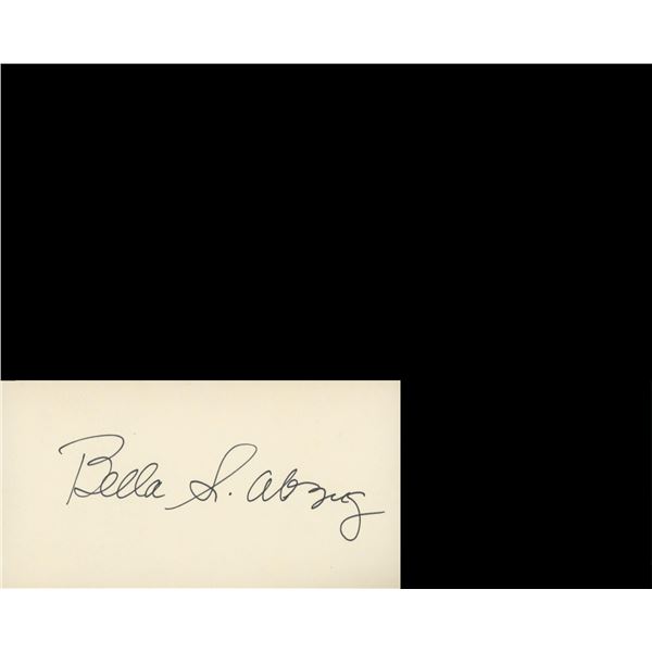 Lawyer Battling Bella Abzug original signature