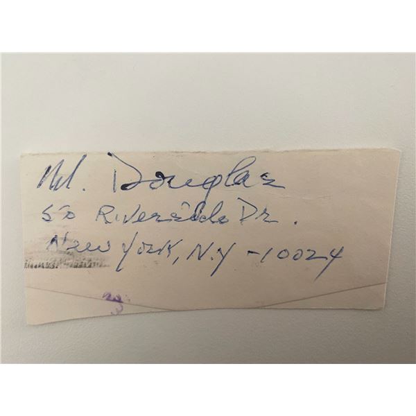 N. Douglas signed note