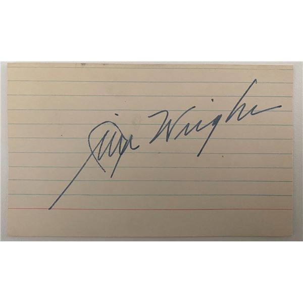 Texas Congressman Jim Wright original signature