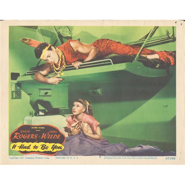 It Had to Be You 1947 original vintage lobby card
