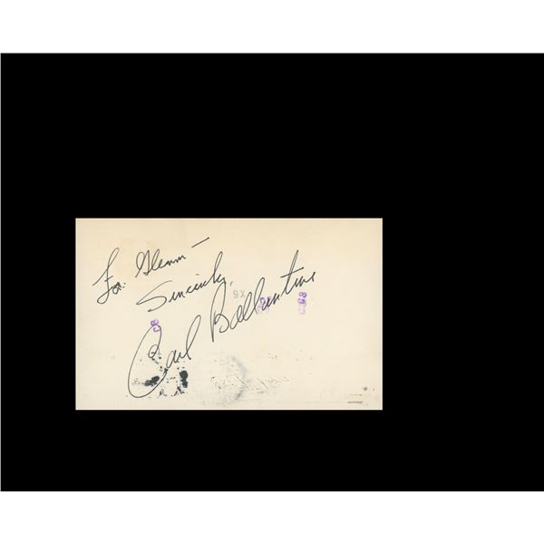 Mchales Navy Carl Ballantine signature cut