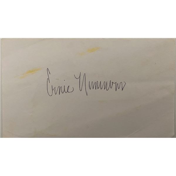 Negro League Baseball player Ernie Nimmons original signature