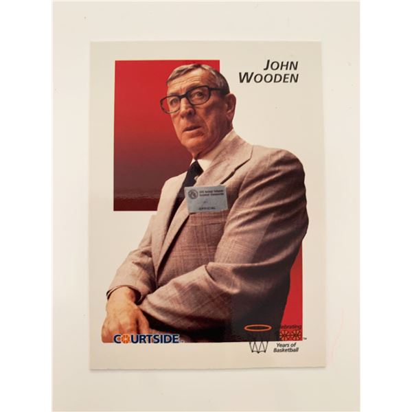 John Wooden Courtside Basketball Card