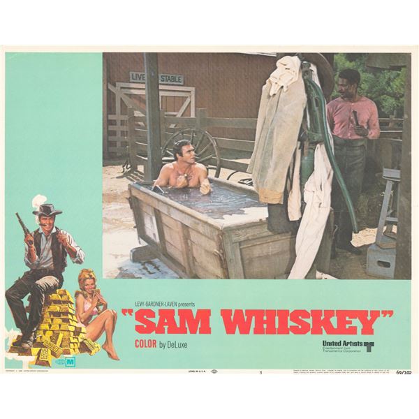 Sam Whiskey 1969 original vintage lobby card