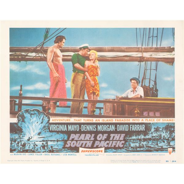 Pearl of the South Pacific  1955 original vintage lobby card