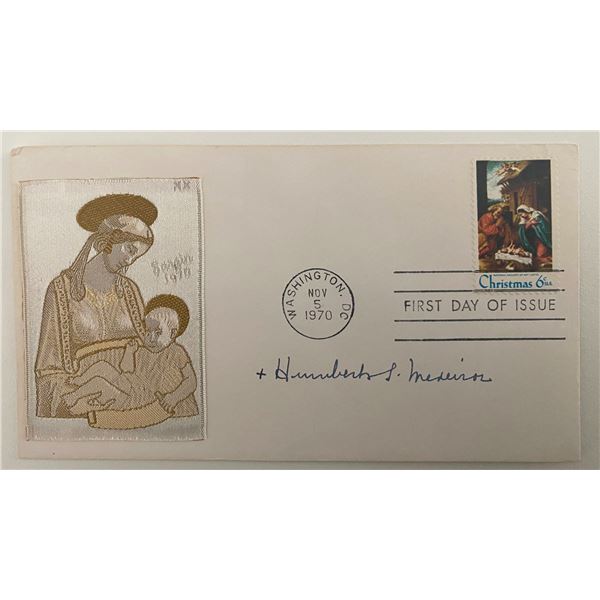 Cardinal Humberto Medeiros signed envelope