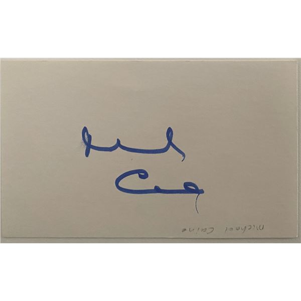 Michael Caine original signature