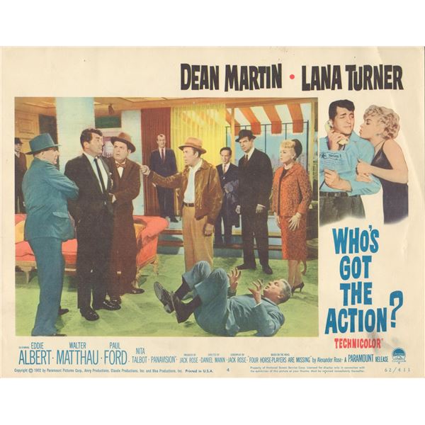 Who's Got the Action? set of 8 original lobby cards