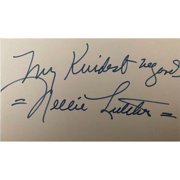 Nellie Lutcher Signature
