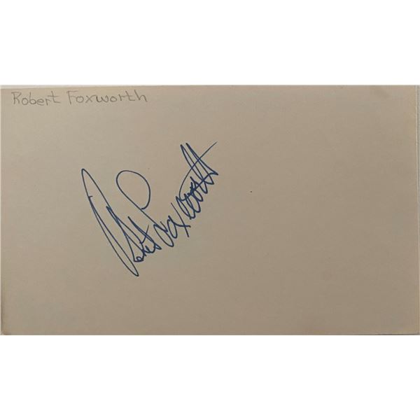 Robert Foxworth original signature