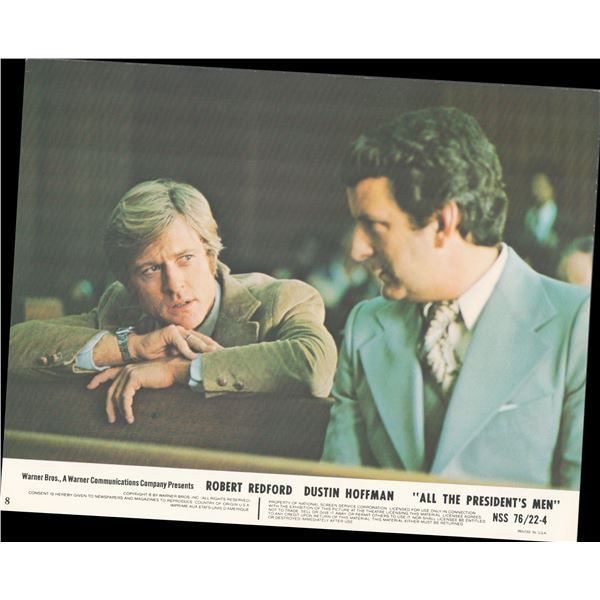 All the President's Men 1976 original vintage lobby card