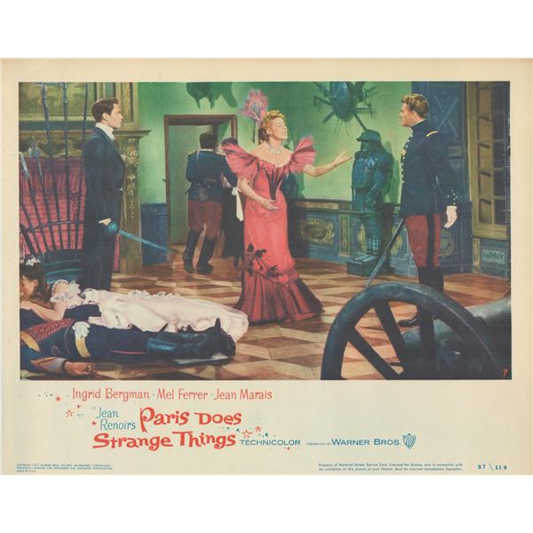 Paris Does Strange Things set of 8 original lobby cards