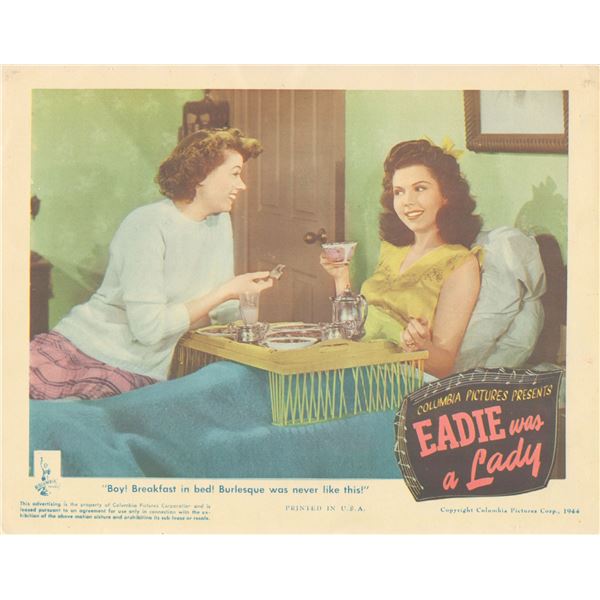 Eadie Was a Lady 1944 original vintage lobby card