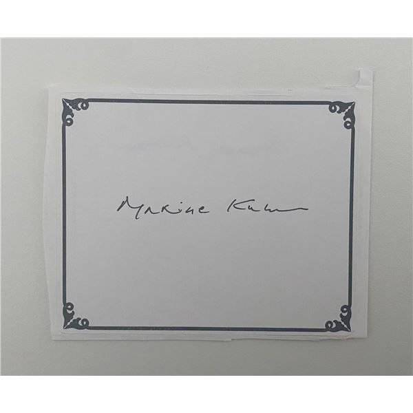 Pulitzer Prize Poet Laureate Maxine Kumin Signed Autograph Bookplate