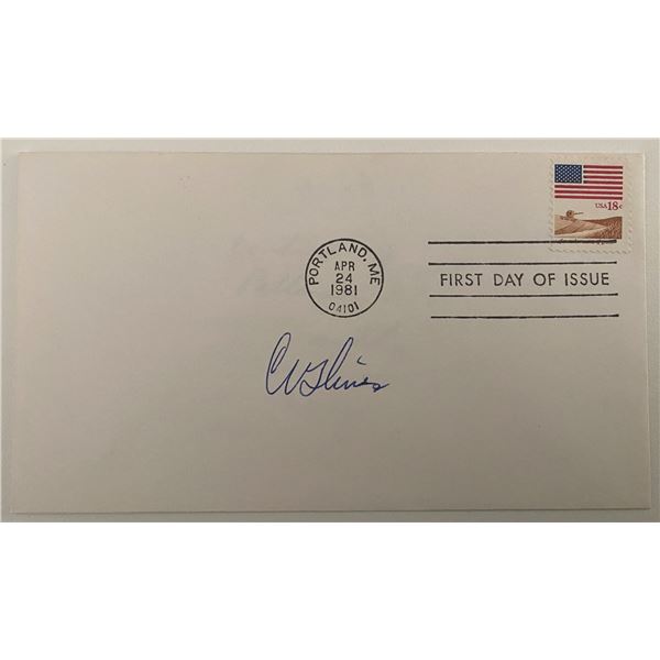 USAF Colonel Carroll Glines signed envelope