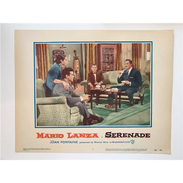 Serenade original 1956 vintage lobby card