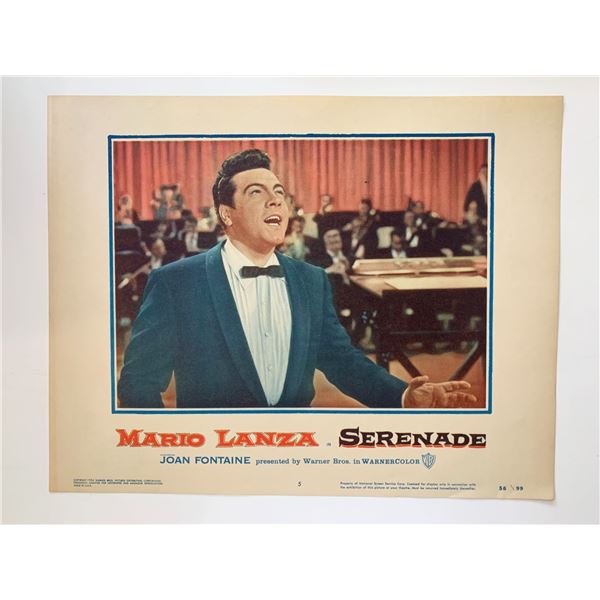 Serenade original 1956 vintage lobby card