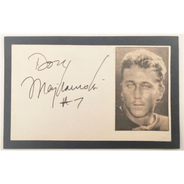 Football player Don Majkowski autograph