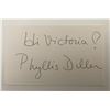 Image 1 : Phyllis Diller signed note