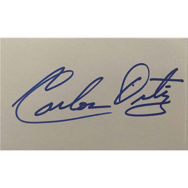 Boxer Carlos Ortiz original signature