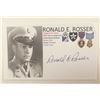 Image 1 : Korean War MOH Recipient Sgt. Ronald E. Rosser Signed Card