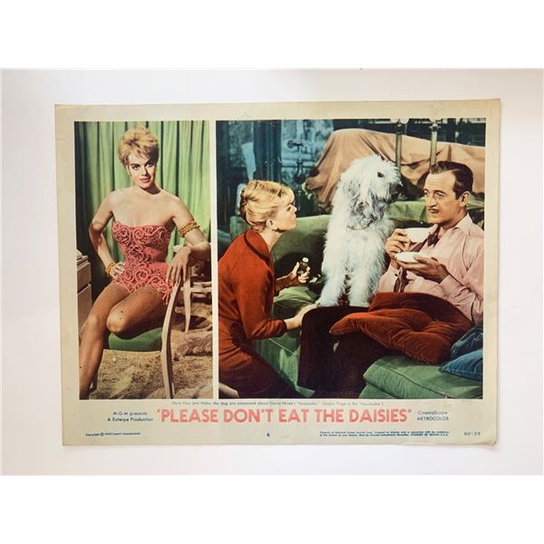 Please Don't Eat the Daisies original 1960 vintage lobby card
