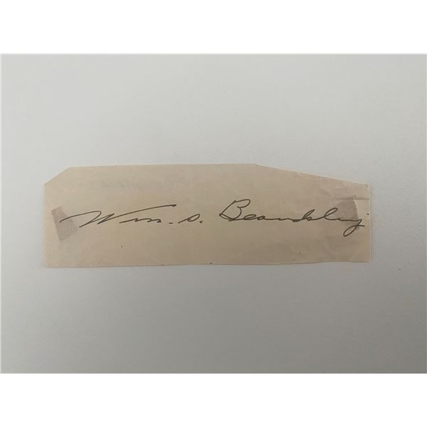 Iowa's 31st Governor William S. Beardsley original signature