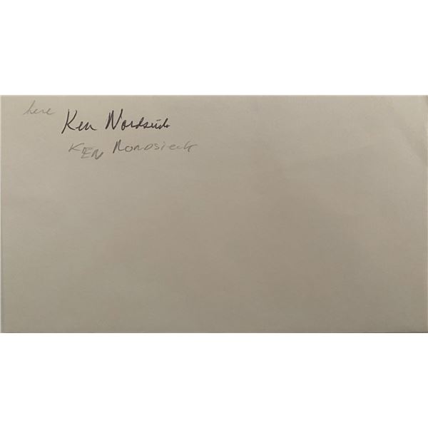 US Astronaut Ken Nordsieck original signature