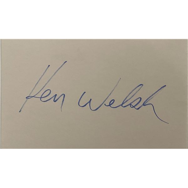 Kenneth Welsh original signature