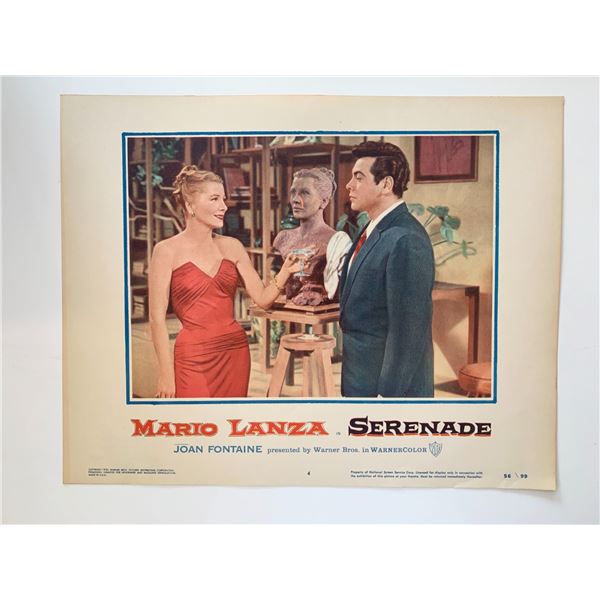 Serenade original 1956 vintage lobby card