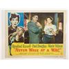 Image 1 : Never Wave at a Wac original 1953 vintage lobby card